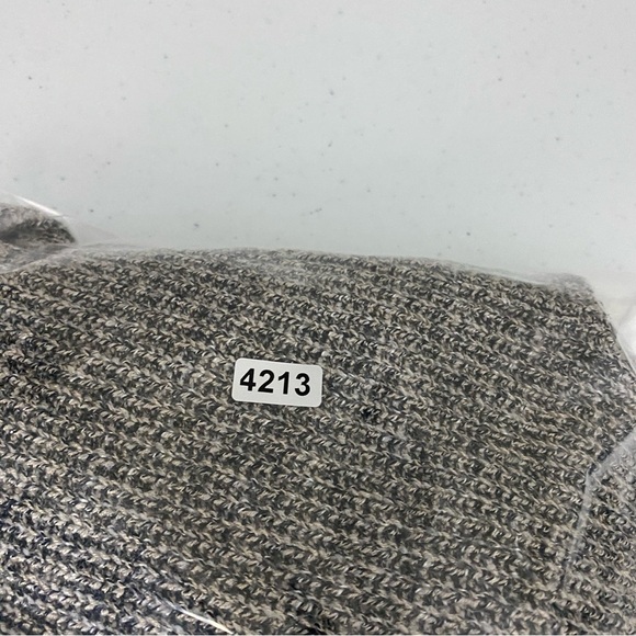 Free People Alana Off Shoulder Knit Sweater Small Heather Gray Oversized - Picture 2 of 5